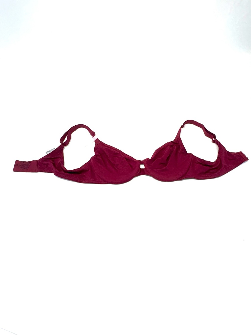 la Vie en Rose Unlined Cushioned Wire Bra - 36B NWT Berry Burgundy